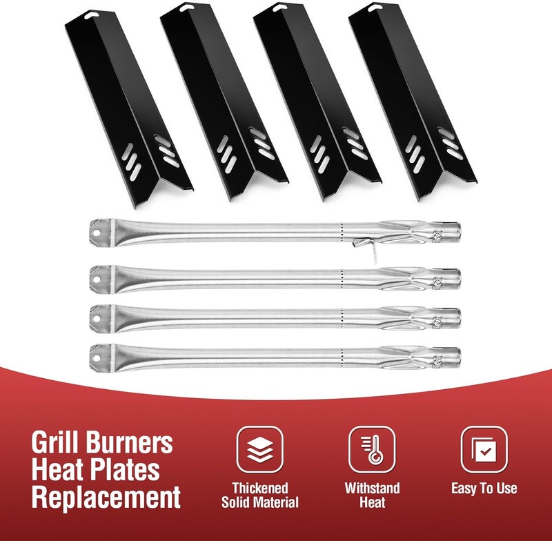 BBQ-Yummy Grill Replacement Parts for Outdoor Gourmet 4 Burner GR2215120-OG-00 Gas Grill, 15" Grill Heat Shields & Burner Covers for Dyna Glo DGF510SBP, Heat Plates Replacement Parts for Dyna-glo Grill Parts - Image 3